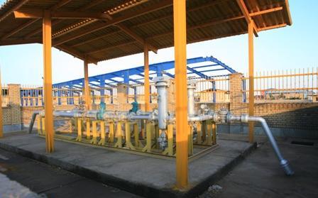 Gas pressure regulating station